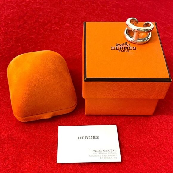 Osmose ring, small model | Hermès USA Hermes Osmozu PM Silver 925 Ring Accessory No 11 Silver